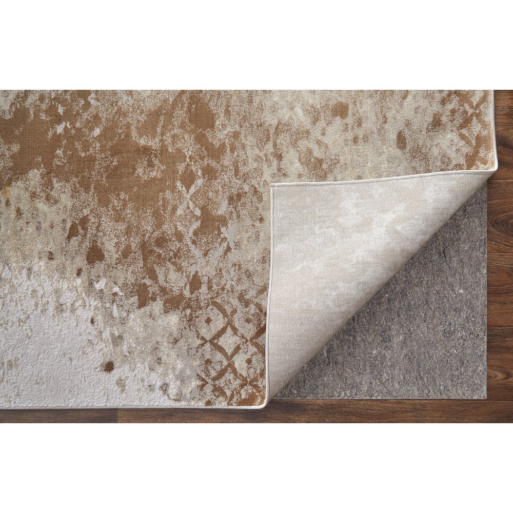 Waldor Modern Watercolor, Brown/Tan/Ivory, 8' x 11' Area Rug. Picture 5