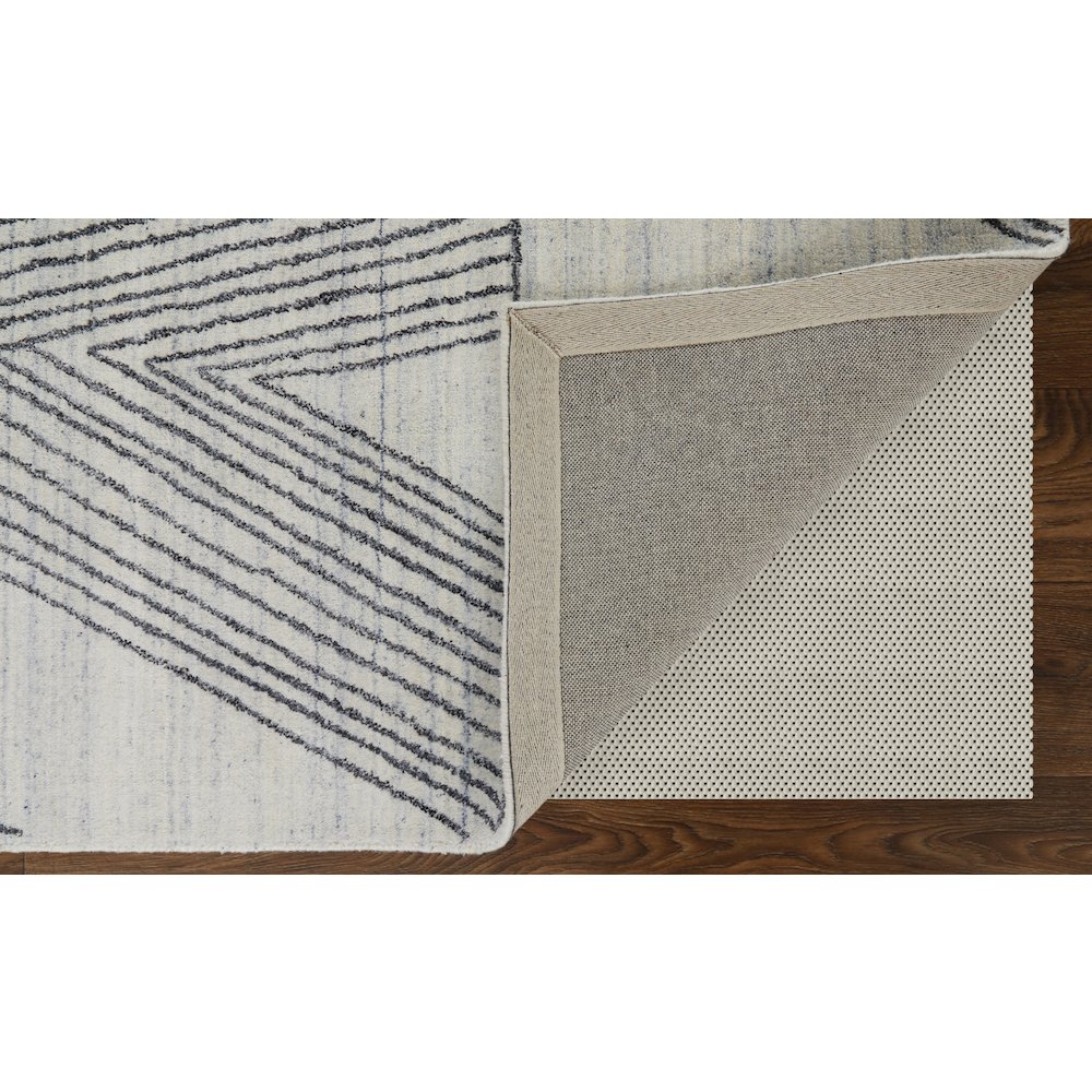Whitton Modern Abstract, Ivory/Black, 10' x 14' Area Rug. Picture 4