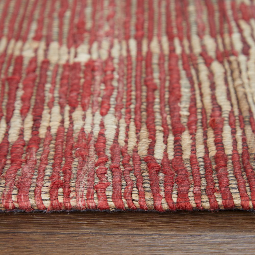 Lilliana Transitional Geometric, Red/Tan, 9'-6" x 13'-6" Area Rug. Picture 7