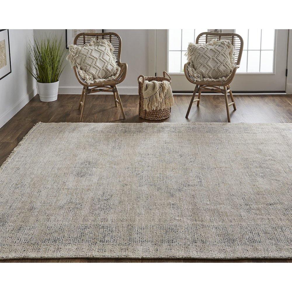 Caldwell Vintage Space Dyed Wool Rug, Latte Tan/Beige, 5ft x 7ft-6in, 8798798FSND000E70. Picture 7