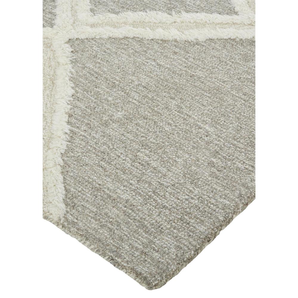 Anica Premium Wool Tufted Rug, Moroccan Style, Taupe/Ivory, 4ft x 6ft Accent Rug, ANC8009FBRN000C00. Picture 3