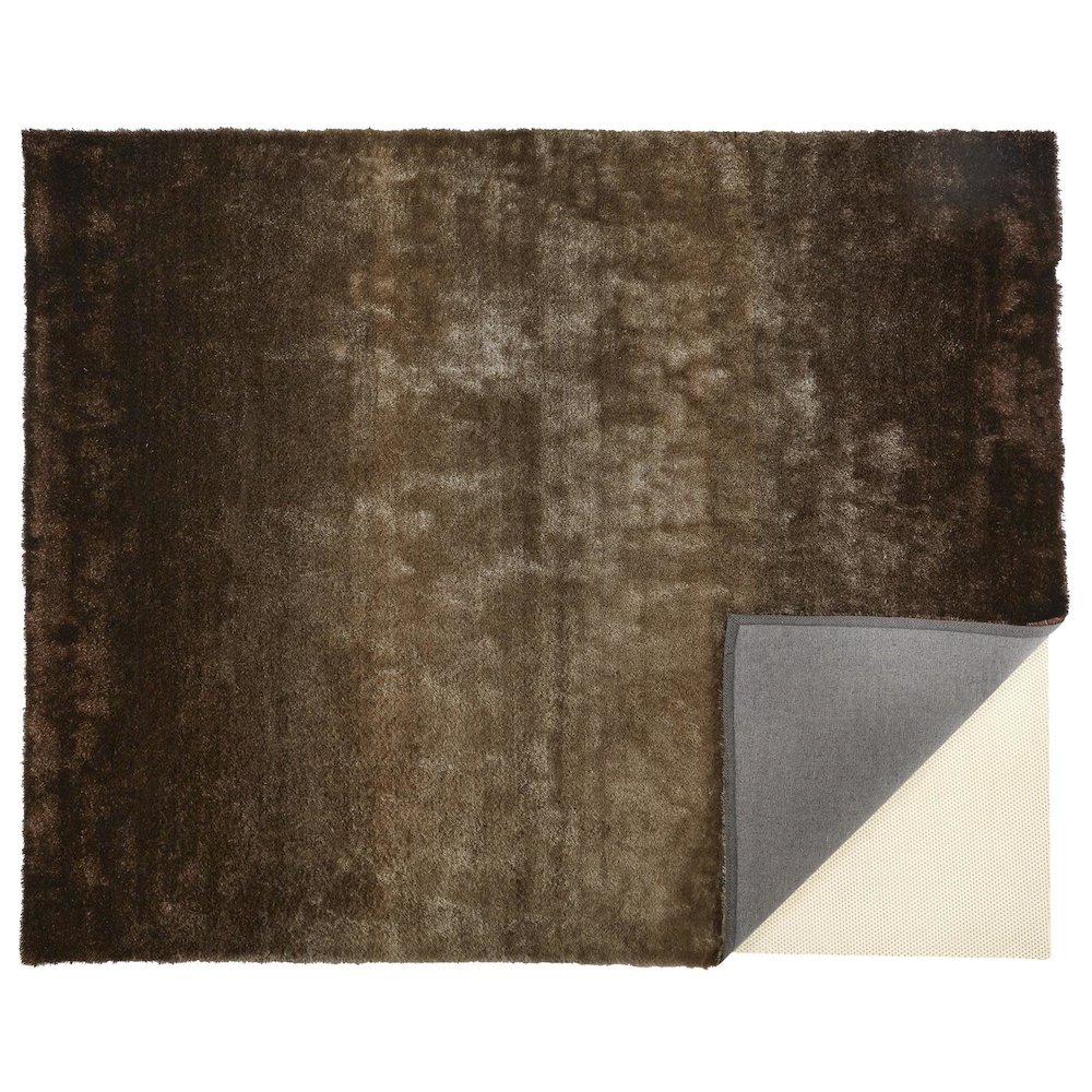 Indochine Modern Solid, Brown, 8' x 8' Round Rug. Picture 3