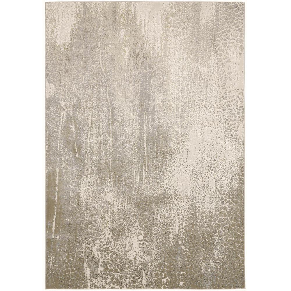 Aura Luxe Modern Rug, Washed Ivory/Gold, 5ft x 8ft Area Rug, AUR3739FIVYGLDE10. Picture 2