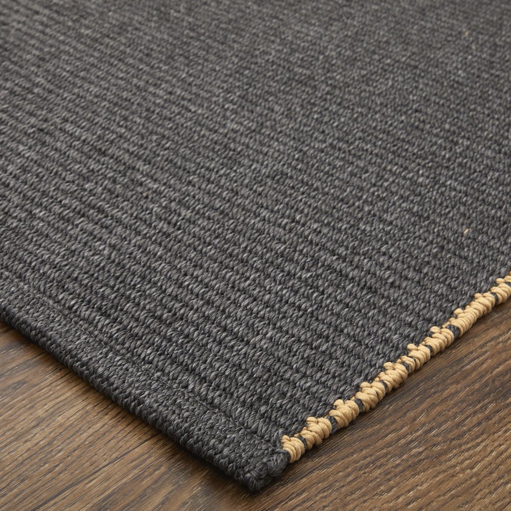 Theo Modern Solid, Gray/Tan, 10' x 14' Area Rug. Picture 3