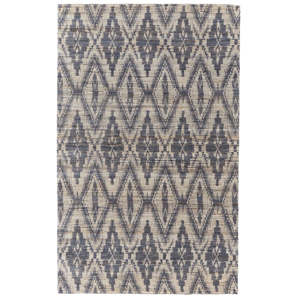 Lilliana Transitional Geometric, Gray/Tan, 5' x 8' Area Rug. Picture 1
