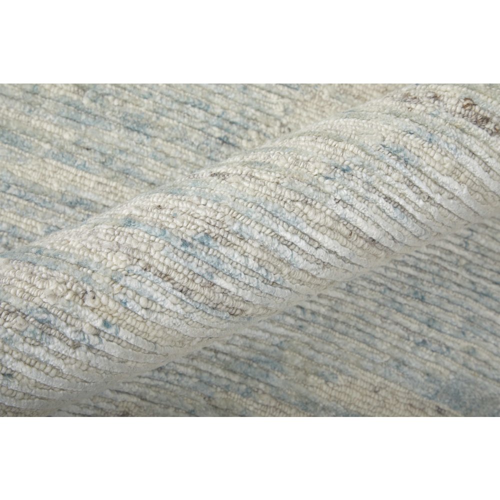 Brighton Modern Abstract, Blue/Ivory/Silver, 3' x 5' Accent Rug. Picture 6