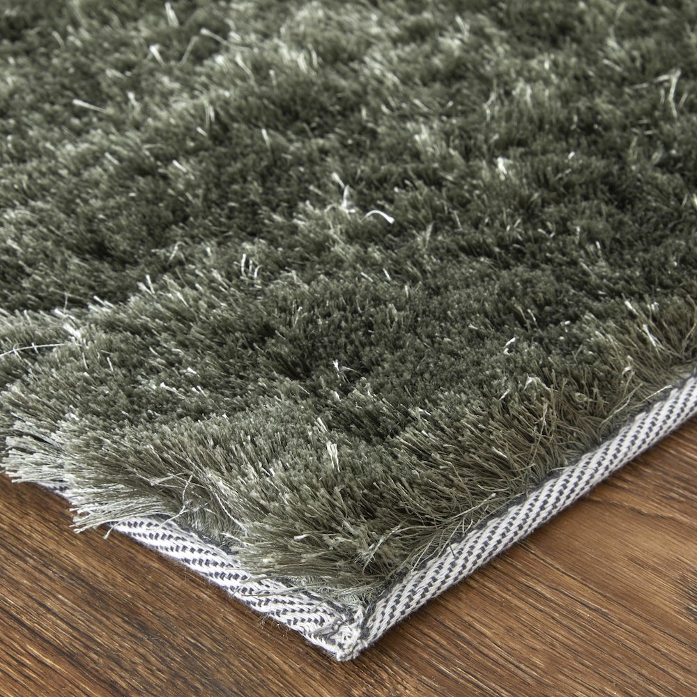 Indochine Modern Solid, Green, 4'-9" x 7'-6" Area Rug. Picture 4