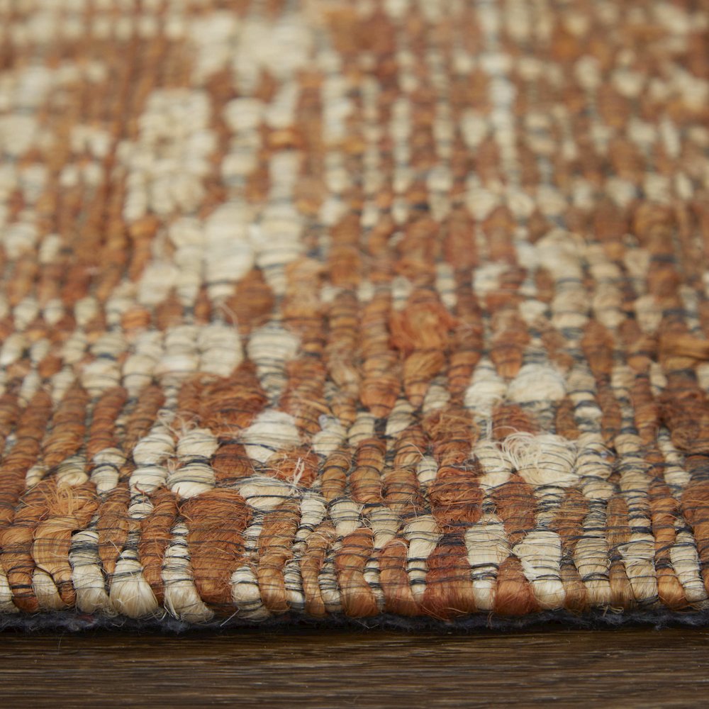 Lilliana Transitional Geometric, Orange/Tan, 8' x 11' Area Rug. Picture 8