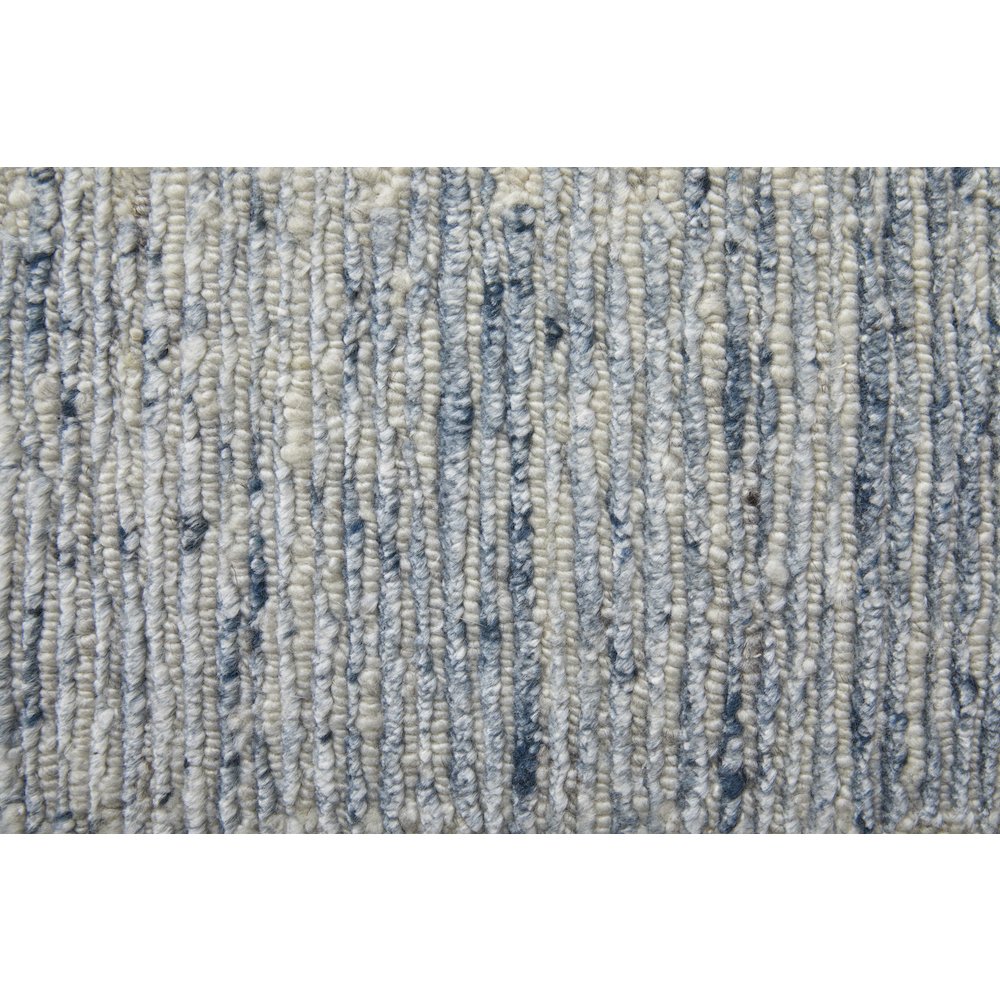 Brighton Modern Abstract, Ivory/Blue/Silver, 7'-9" x 9'-9" Area Rug. Picture 7
