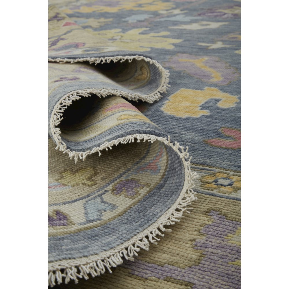 Karina Traditional Persian, Gold/Blue/Purple, 3'-6" x 5'-6" Accent Rug. Picture 6