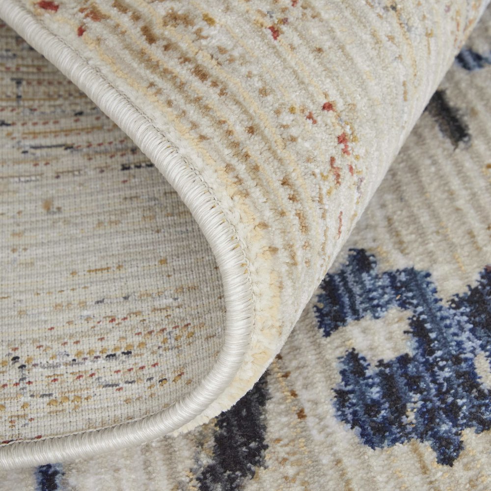 Sonora Modern Abstract, Tan/Blue/Gray, 7'-10" x 10'-3" Area Rug. Picture 6