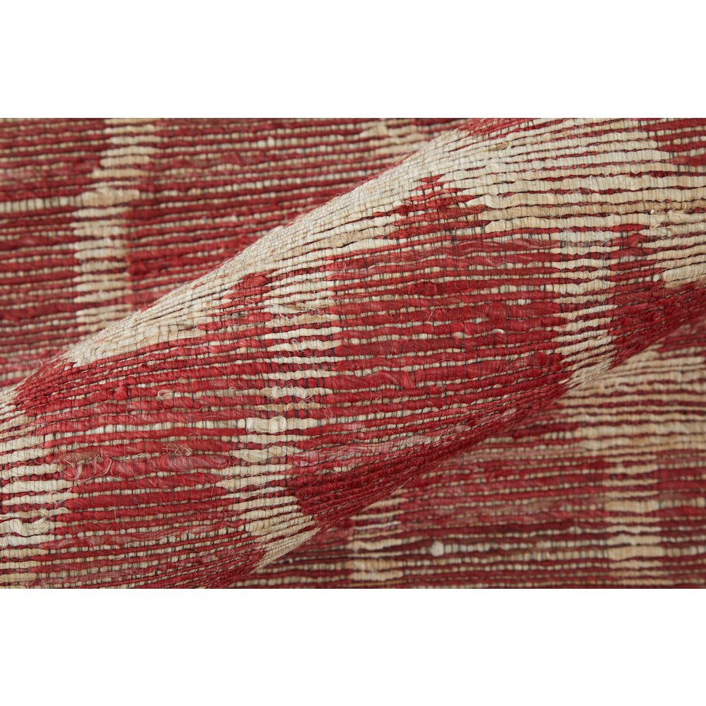 Lilliana Transitional Geometric, Red/Tan, 9'-6" x 13'-6" Area Rug. Picture 4