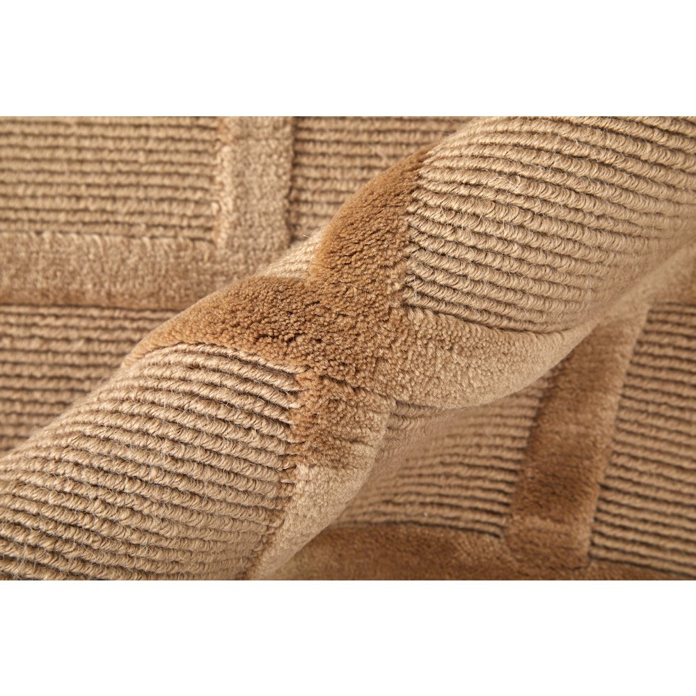 Channels Modern Geometric, Tan, 2' x 3' Accent Rug. Picture 4