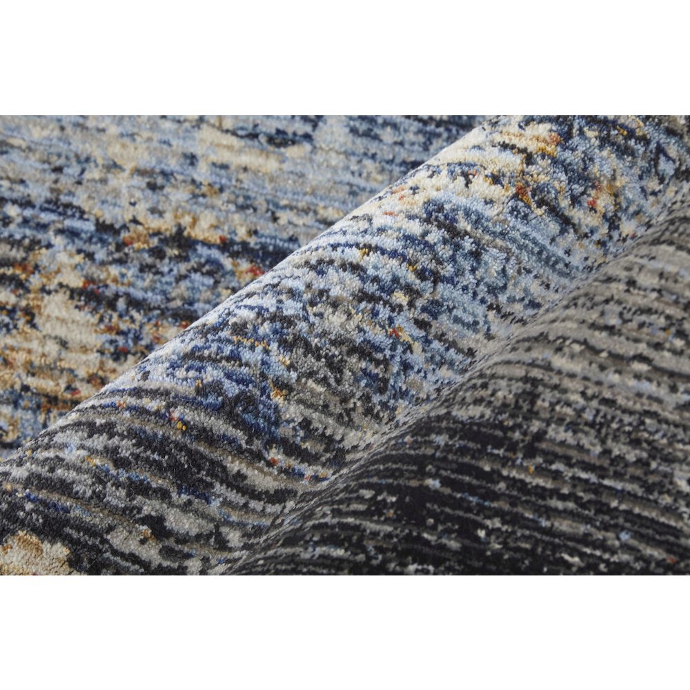 Sonora Modern Abstract, Tan/Blue/Gray, 7'-10" x 10'-3" Area Rug. Picture 4