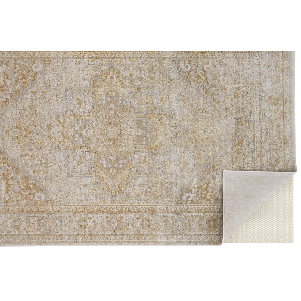 Aura Modern Oriental, Ivory/Gold, 9'-2" x 12' Area Rug. Picture 4