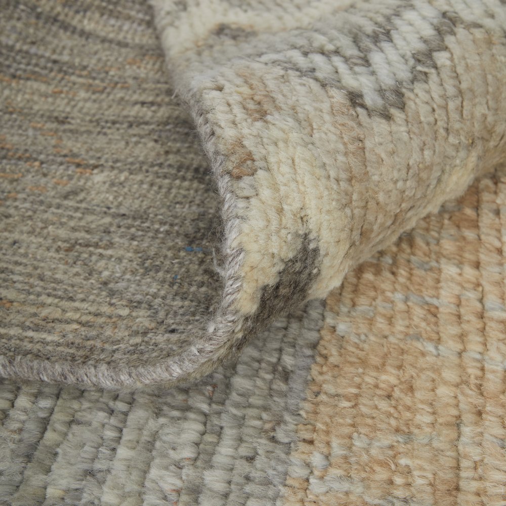 Kasbah Transitional Moroccan, Ivory/Gray/Orange, 5'-6" x 8'-6" Area Rug. Picture 7