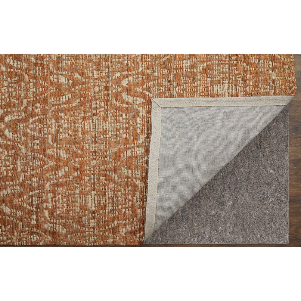 Lilliana Transitional Geometric, Orange/Tan, 8' x 11' Area Rug. Picture 4