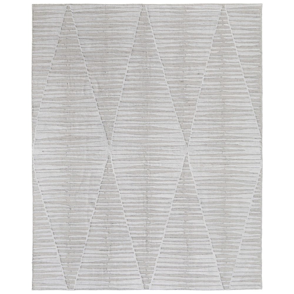 Elias Modern Geometric, Ivory/Tan, 2' x 3' Accent Rug. Picture 1