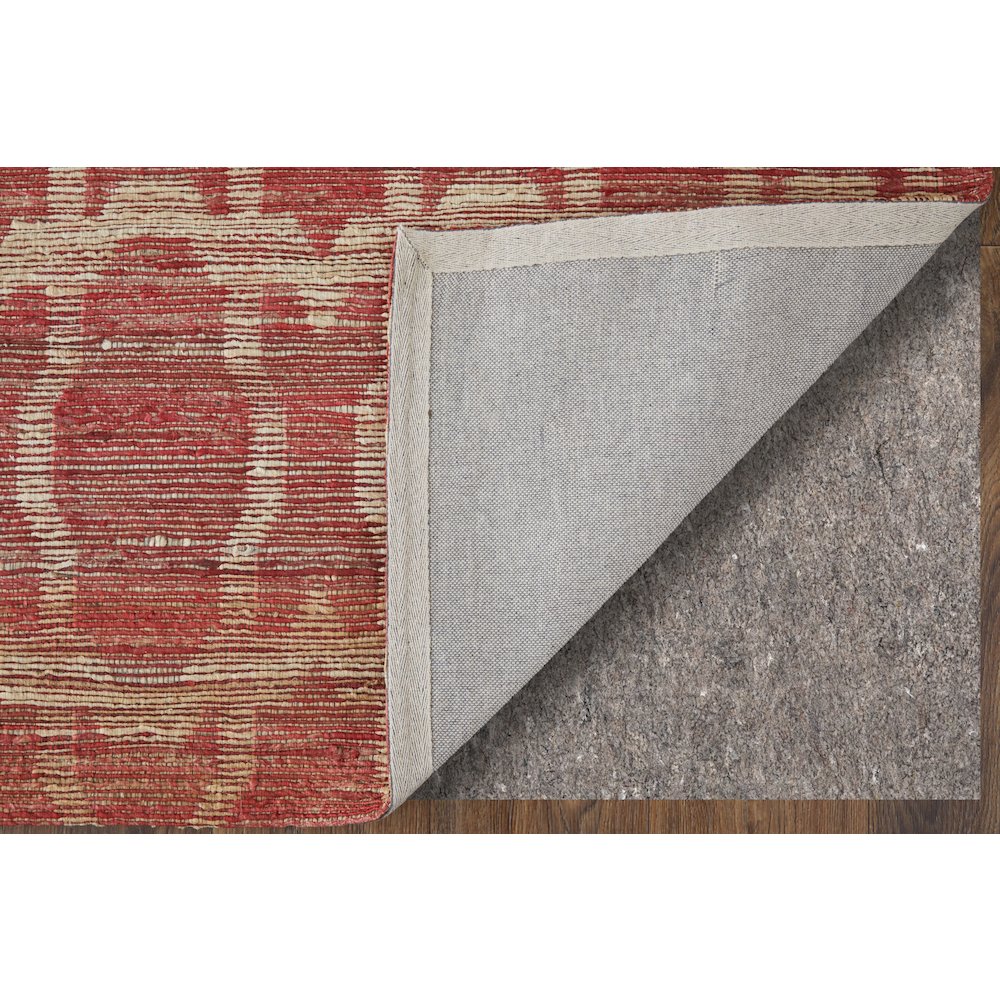 Lilliana Transitional Geometric, Red/Tan, 9'-6" x 13'-6" Area Rug. Picture 3