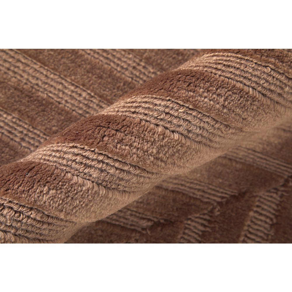 Channels Modern Geometric, Orange/Brown, 7'-9" x 9'-9" Area Rug. Picture 5