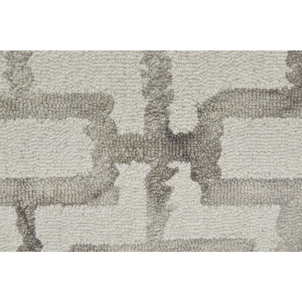 Lorrain Modern Geometric, Ivory/Taupe, 10' x 10' Round Rug. Picture 6