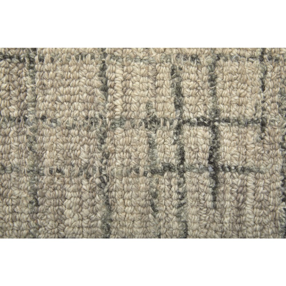 Belfort Transitional Solid, Ivory/Gray/Taupe, 10' x 14' Area Rug. Picture 6