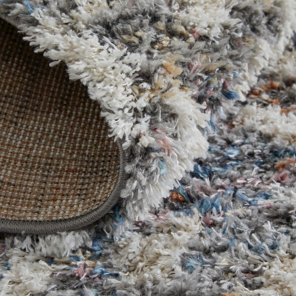 Mynka Transitional Diamond, Ivory/Gray/Taupe, 4' x 6' Accent Rug. Picture 7