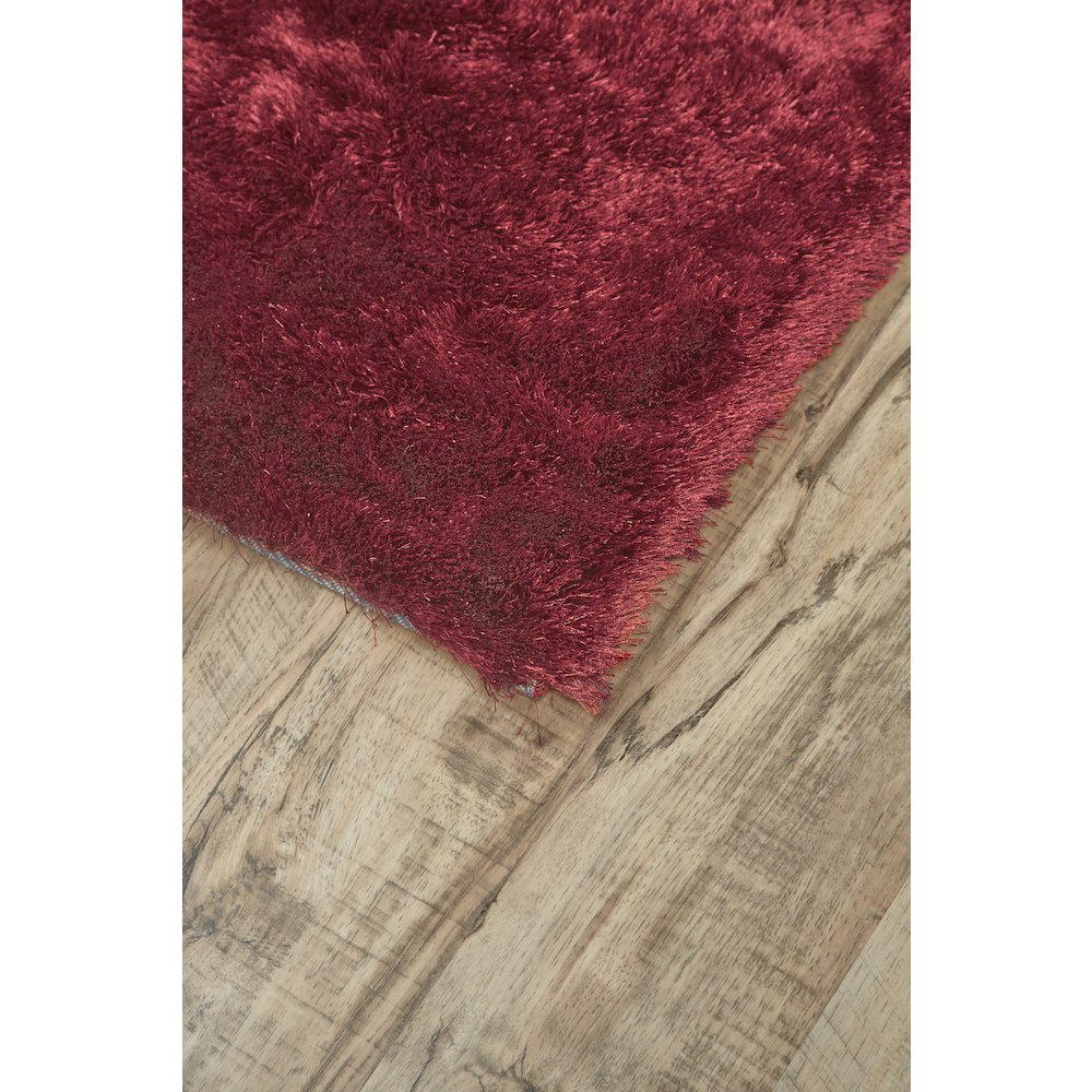 Indochine Modern Solid, Red, 8' x 8' Round Rug. Picture 2