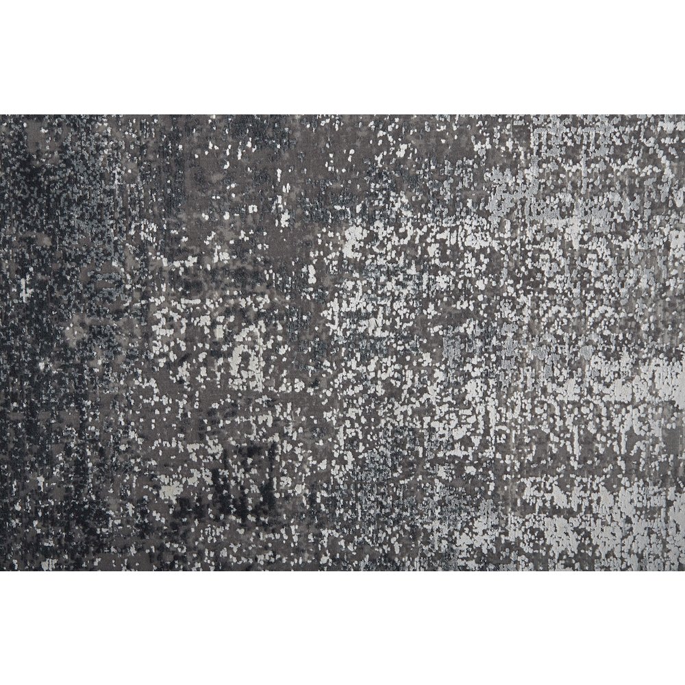 Cadiz Modern Abstract, Gray/Black/Silver, 7'-9" x 11' Area Rug. Picture 5