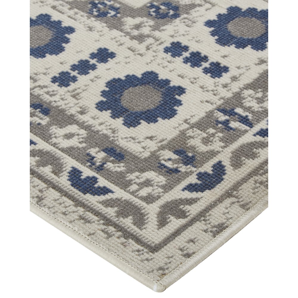 Foster Vinatge Kilim Style Rug, Midnight Blue/Gray, 10ft x 13ft - 2in Area Rug, FST3754FBLUBGEH13. Picture 3