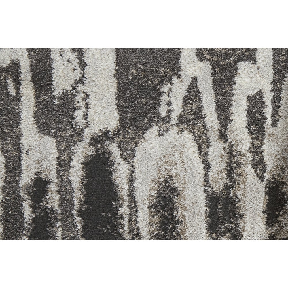 Vancouver Modern Abstract, Ivory/Brown/Gray, 1'-8" x 2'-10" Accent Rug. Picture 6