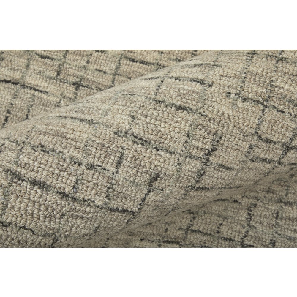 Belfort Transitional Solid, Ivory/Gray/Taupe, 10' x 14' Area Rug. Picture 5