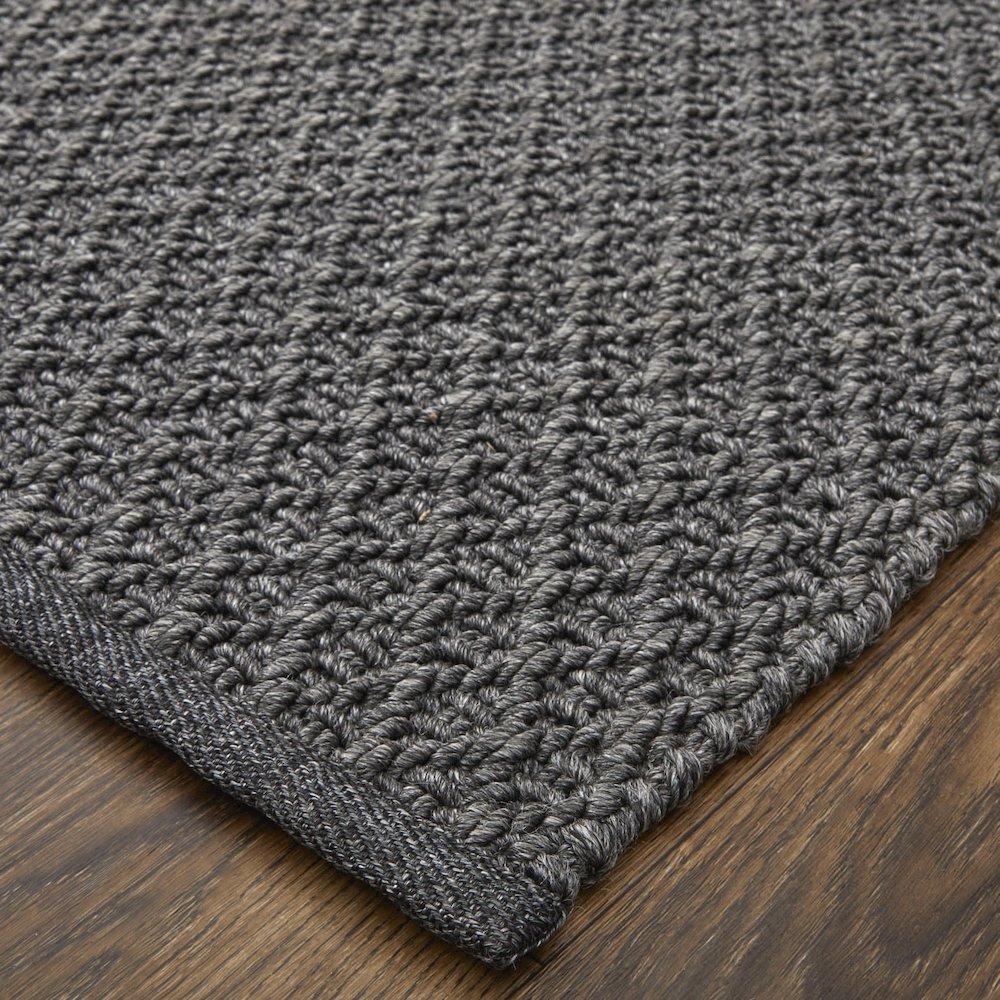 Tito Modern Solid, Gray, 8' x 10' Area Rug. Picture 2