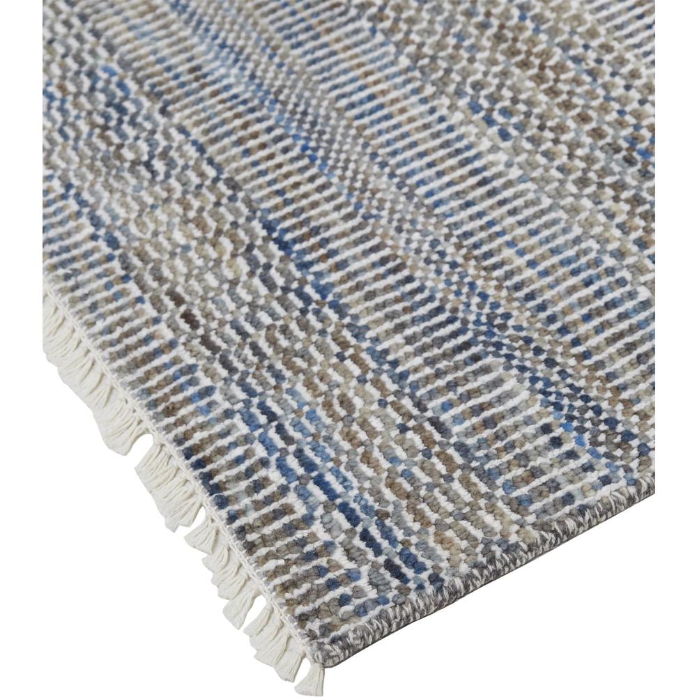 Janson Classic Striped Rug, Warm Gray/Bright Blue, 5ft-6in x 8ft-6in Area Rug, I92I6064BLU000E50. Picture 2