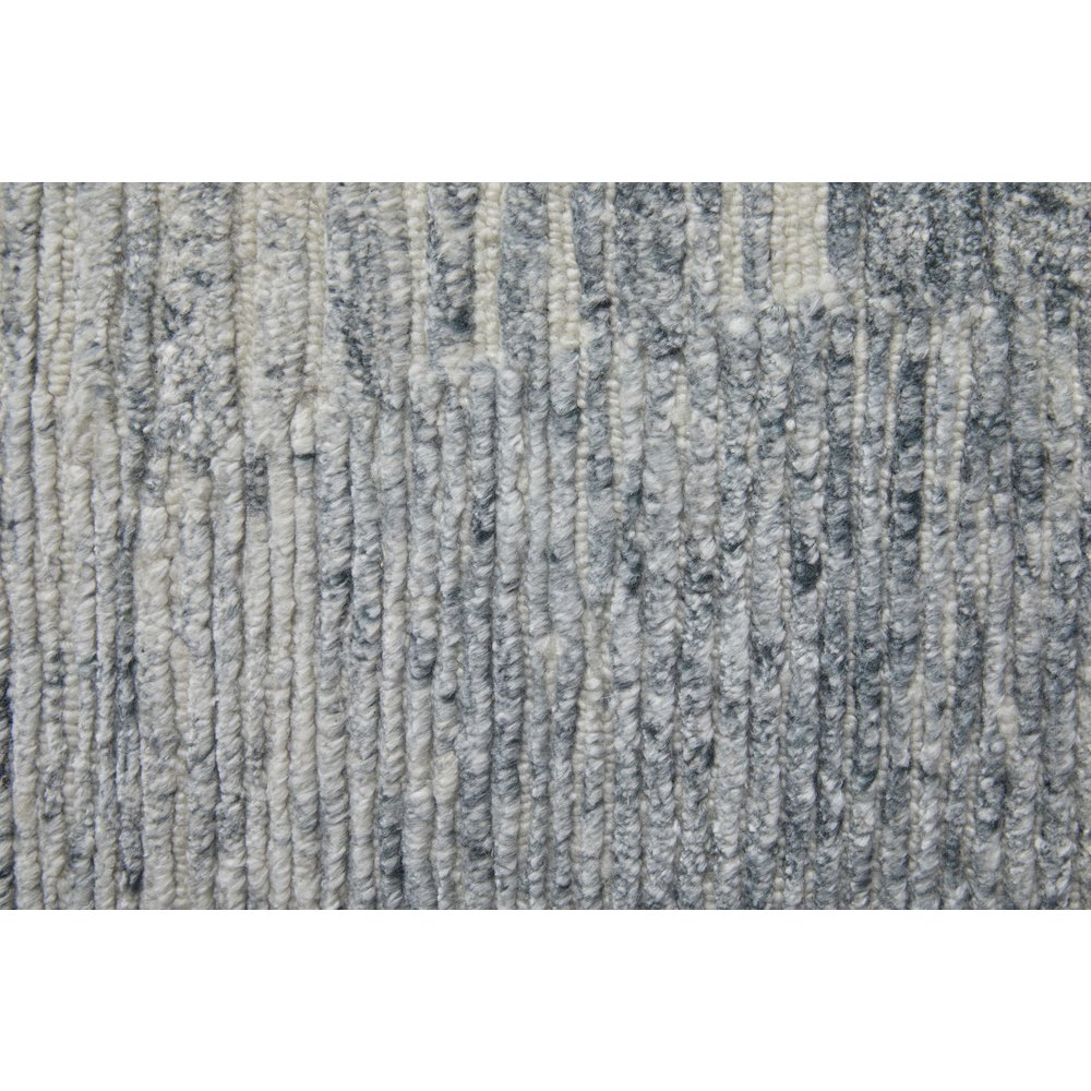 Brighton Modern Abstract, Ivory/Blue/Gray, 3' x 5' Accent Rug. Picture 7