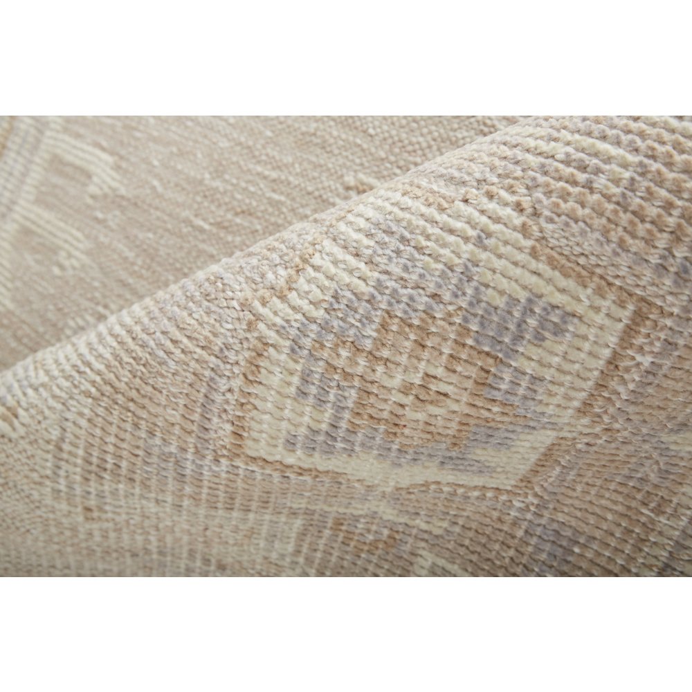 Wendover Eco Friendly PET Oushak, Ivory/Tan/Opal Gray, 3ft-6in x 5ft-6in, WND6858FBGEIVYC50. Picture 5