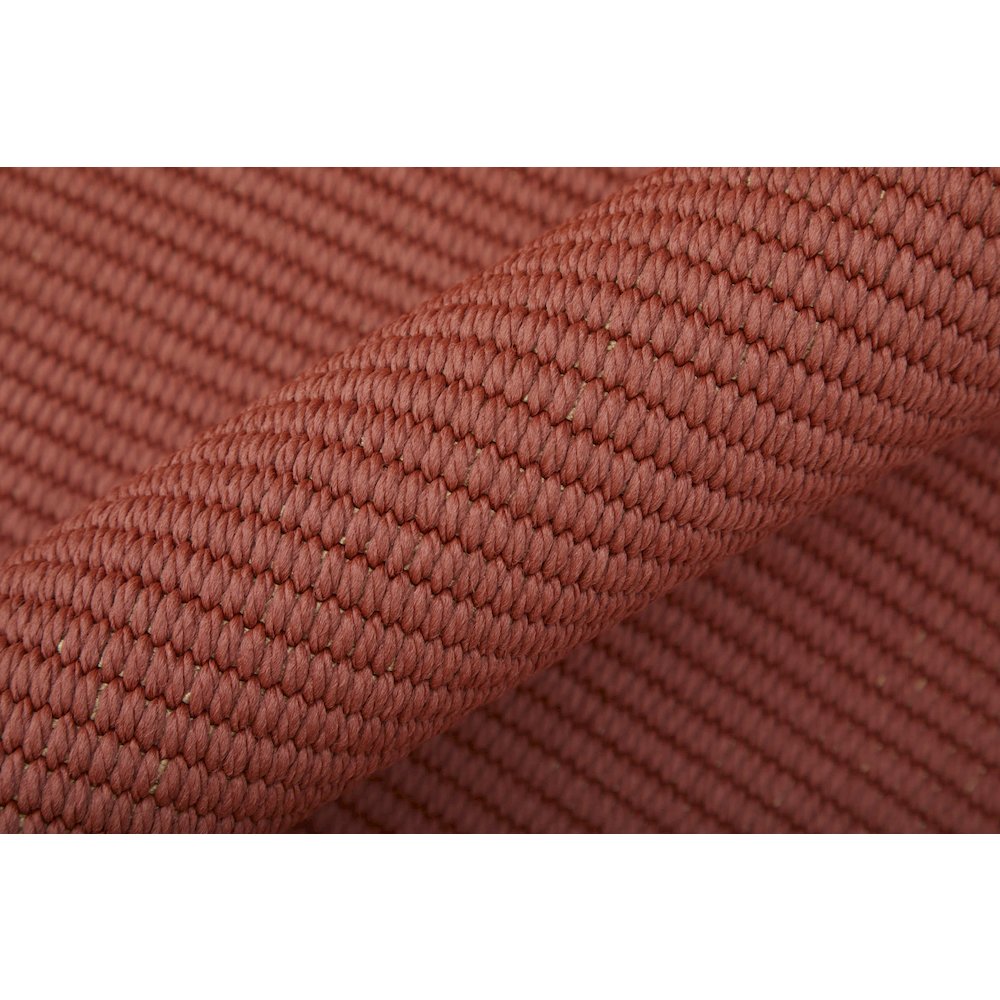 Theo Modern Solid, Red/Tan, 8' x 10' Area Rug. Picture 4