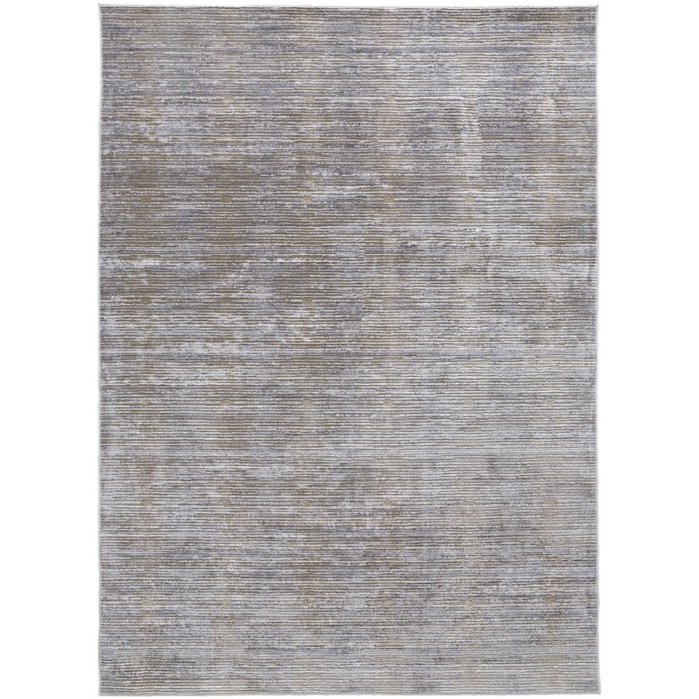 Laina Transitional Distressed, Taupe/Silver/Tan, 5' x 7'-10" Area Rug. Picture 1