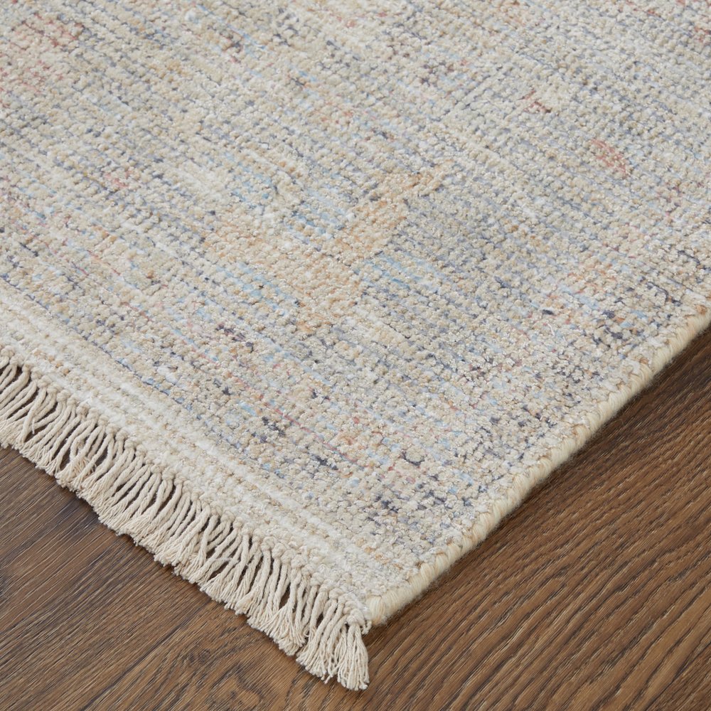 Caldwell Transitional Floral & Botanical, Ivory/Tan/Blue, 2' x 3' Accent Rug. Picture 2