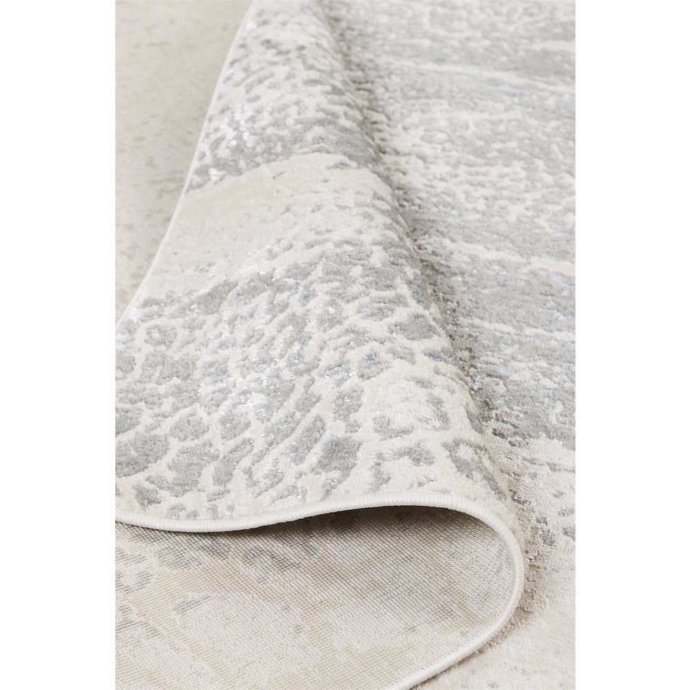 Azure Modern Watercolor, Gray/Blue/Ivory, 3'-11" x 6' Accent Rug. Picture 5