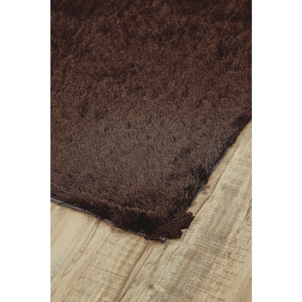 Indochine Modern Solid, Brown, 8' x 8' Round Rug. Picture 2