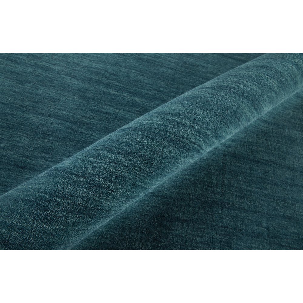 Luna Hand Woven Marled Wool Rug, Teal Blue/Green, 8ft x 8ft Round, 5798049FTEL000N80. Picture 5