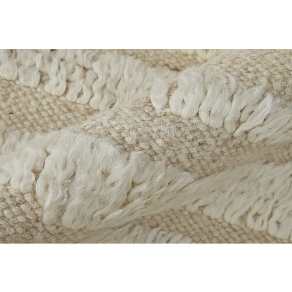 Ashby Transitional Stripes, White/Tan, 3'-6" x 5'-6" Accent Rug. Picture 5