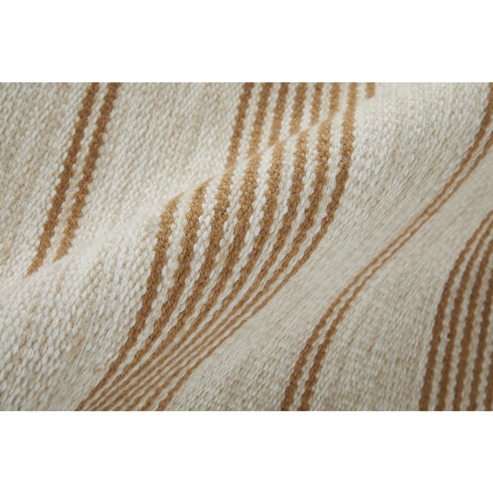 Duprine Transitional Stripes, Ivory/Taupe/Brown, 5' x 8' Area Rug. Picture 5