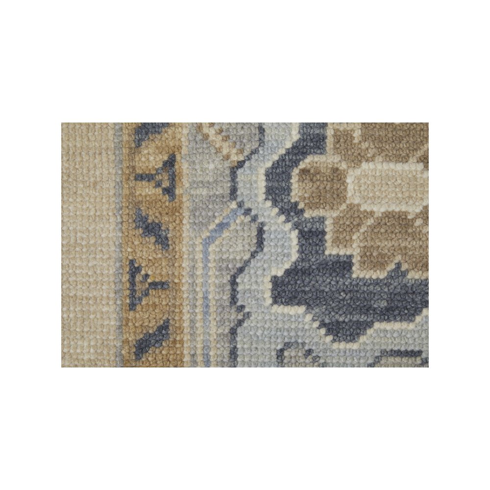 Karina Transitional Floral & Botanical, Ivory/Blue/Tan, 2' x 3' Accent Rug. Picture 6