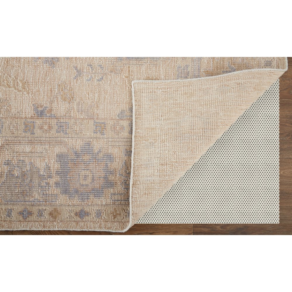 Wendover Transitional Floral & Botanical, Tan/Orange/Blue, 9' x 12' Area Rug. Picture 4