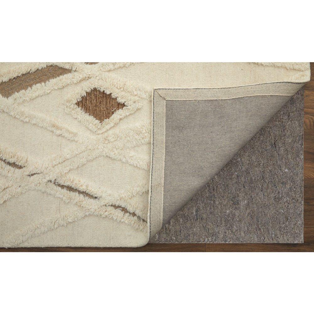 Anica Premium Wool Tufted Accent Rug, Boho Moroccan, Ivory/Beige, 2ft x 3ft, ANC8008FIVYBRNP00. Picture 4