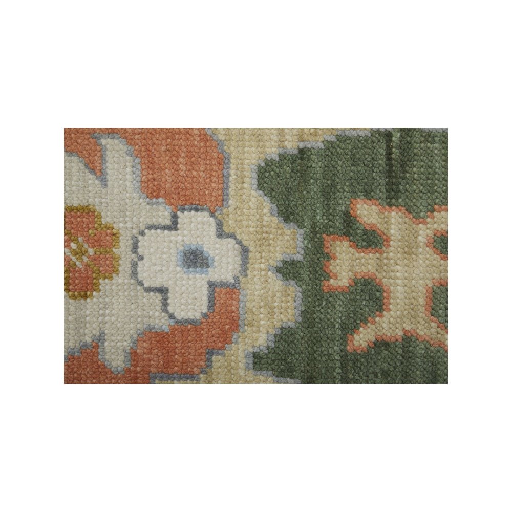 Karina Transitional Floral & Botanical, Ivory/Gold/Green, 5'-6" x 8'-6" Area Rug. Picture 6