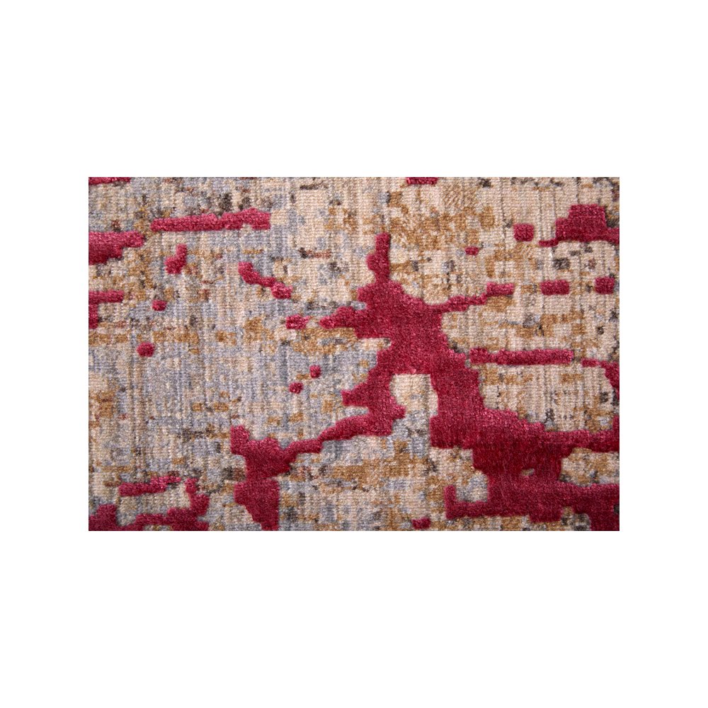 Pryor Modern Abstract, Pink/Gray/Taupe, 10' x 13' Area Rug. Picture 6