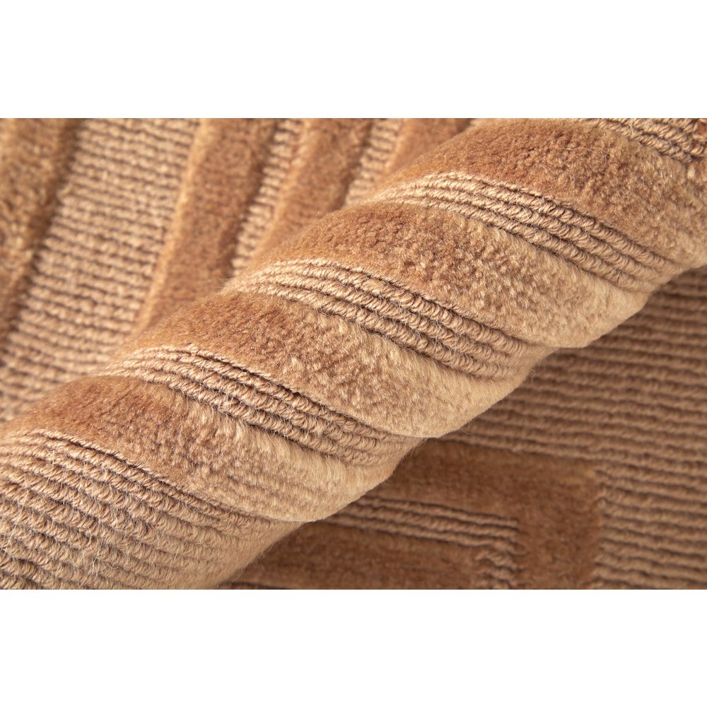 Channels Modern Geometric, Tan/Gold, 5'-6" x 8'-6" Area Rug. Picture 5